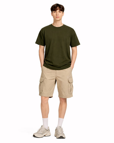 Coffee? Oversized Back Print T-Shirt – Olive Green