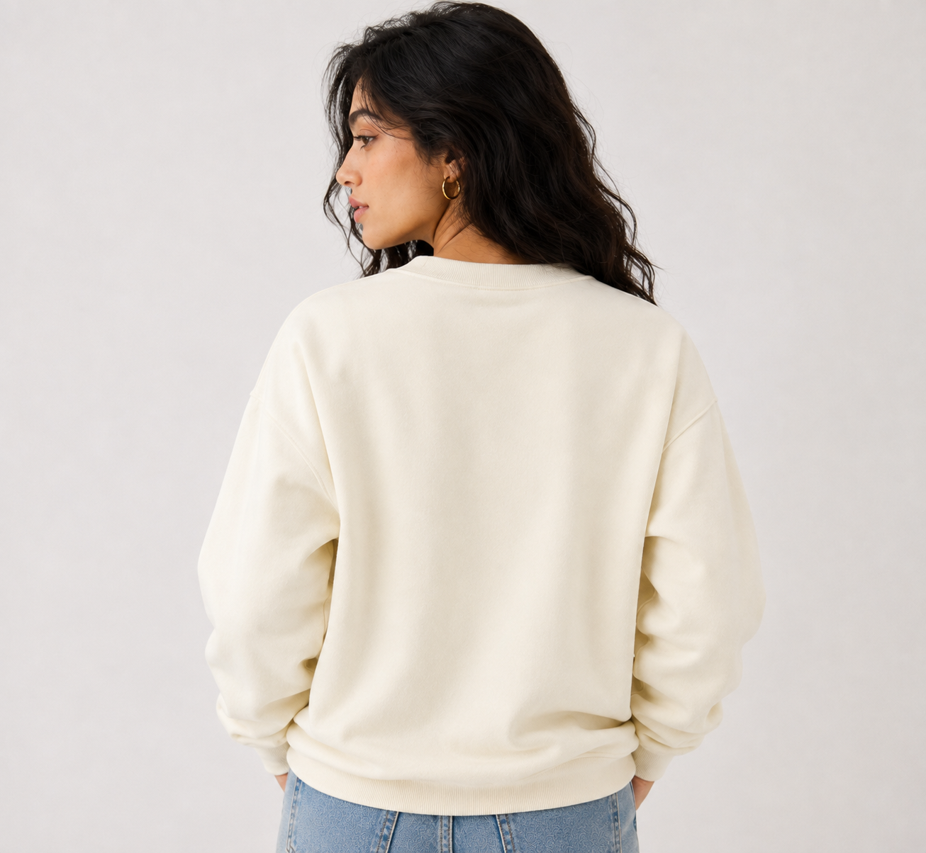 Cherry Me Fresh Graphic Cream Sweatshirt - beige